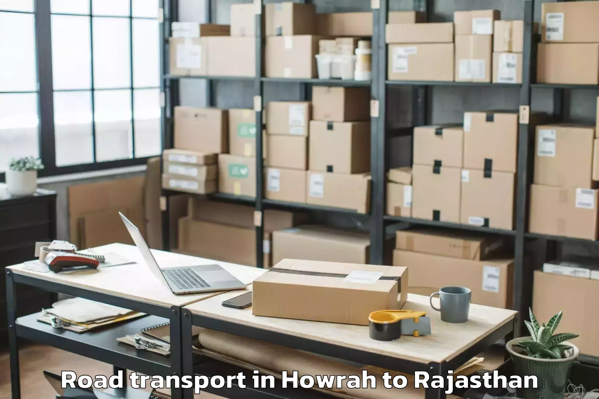 Trusted Howrah to Chaksu Road Transport